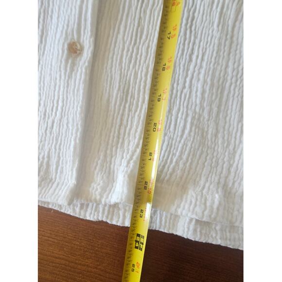 Altar'd State 100% Cotton White Button Down Blouse, Womens Sz L NEW - Picture 7 of 10